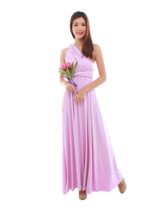 Cherie Convertible Maxi Dress in Lilac